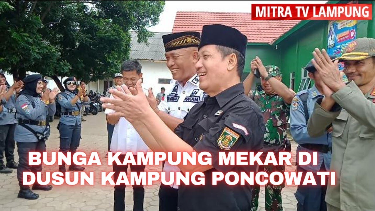 Bunga Kampung Mekar di Dusun Kampung Poncowati, Terbanggi Besar