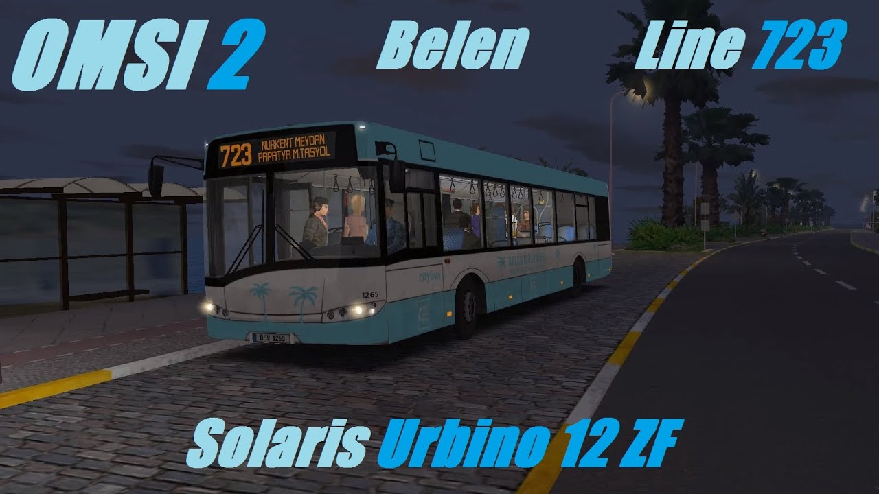 OMSI 2. Map Belen, Line 723, Solaris Urbino 12 ZF. Part 2