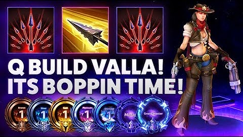 Valla Strafe - Q BUILD VALLA! ITS BOPPIN TIME! - Bronze to Grandmaster S1 2022