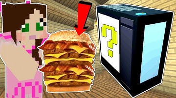 Minecraft: COMPUTER LUCKY BLOCK!!! (INTERNET, BIG BURGERS, & MORE!) Mod Showcase