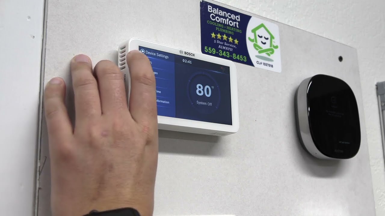 How To Setup A Bosch Smart Thermostat 