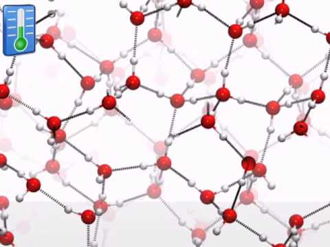 Water Freezing At The Molecular Level Youtube