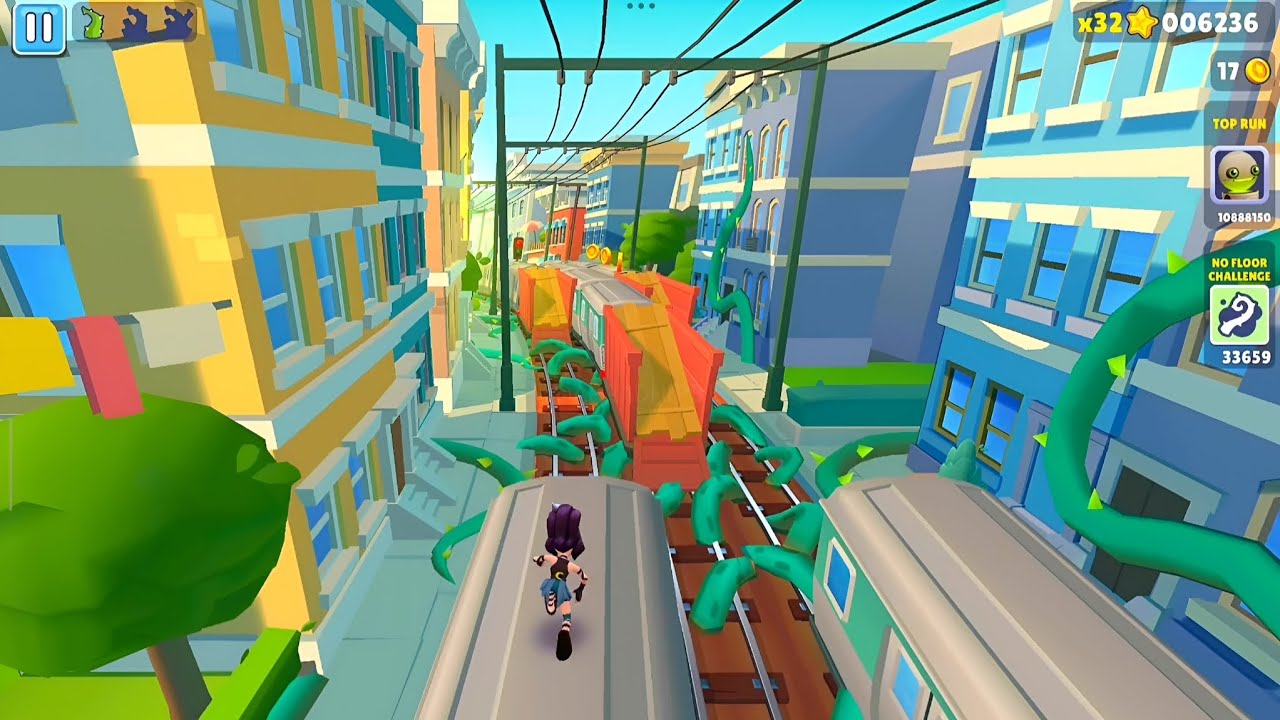 Plant Invasion + No Floor 😱🔥 | Subway Surfers Gameplay