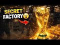 Gold cup on the factor new crate // FIFA WORLD CUP 