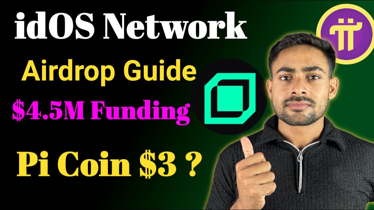 Big Free Airdrop idos network airdrop guide || Crypto Airdrop Today || Pi Coin Price Update 
