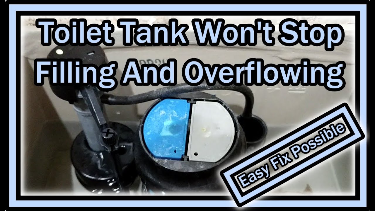 Toilet Tank Not Stop Filling And Overflowing (American Standard or Glacier Bay) - Easy Fix