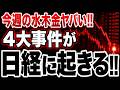 【速報】日経乱高下、今週後半は更に荒れる