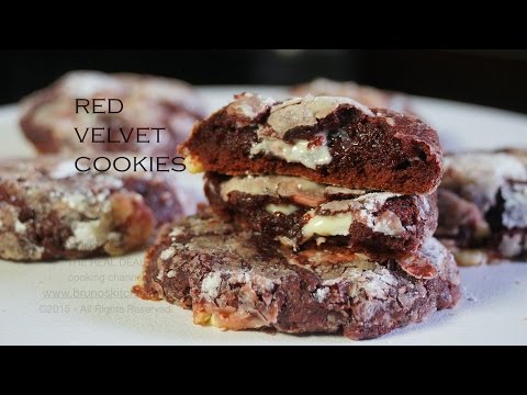 Red velvet cookies, from the video