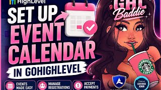 How to Set Up an Event Calendar in GoHighLevel | Beginner Tutorial 