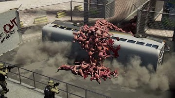 Zombie Crowd RND Bus Scene