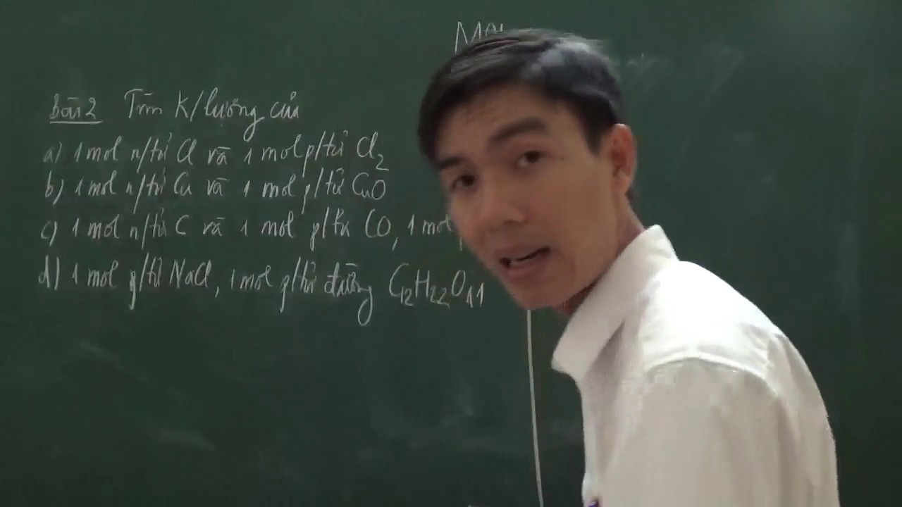 Bảng khối lượng mol | [Hóa 8] – Bài tập về Mol, khối lượng Mol, thể tích chất khí