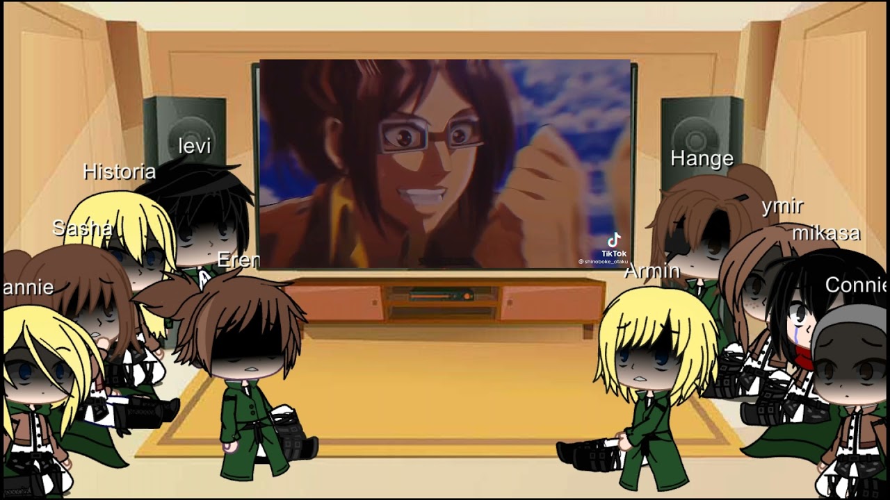 Attack on titan React to tiktok part 2 (here is your request UvU)