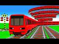 【踏切アニメ】複雑な電車 Trains 2026 Climbing Pynamid 🚦 Fumikiri 3D Railroad Crossing Animation #6 #1million