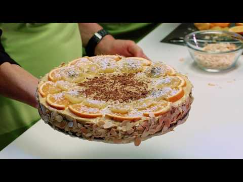Video: Orangen-Bananen-Torte