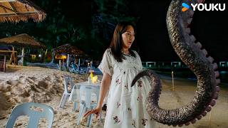 Big octopus smash food stalls find baby, but spare pregnant lady!| Big Octopus | YOUKU MONSTER MOVIE