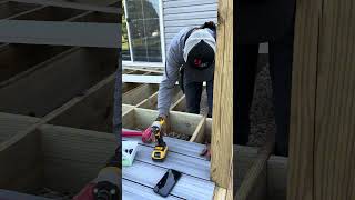 From start to finish 🔨 Trex deck