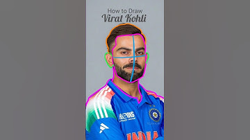 How to Draw Virat Kohli🎨| #ytshorts #shorts #art #trending #viratkohli #virat #viralshorts #viral