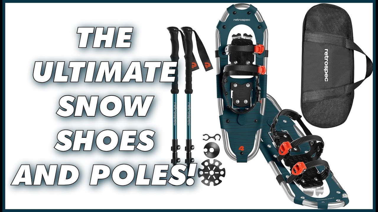 Snowshoes Retrospec Drifter for Men & Women – Adjustable Bindings + Trekking Poles Review