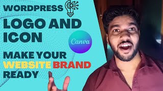 Ep3 – Canva Logo Design | Make Site Icon &amp; Logo for WordPress | Amit Ji Tech