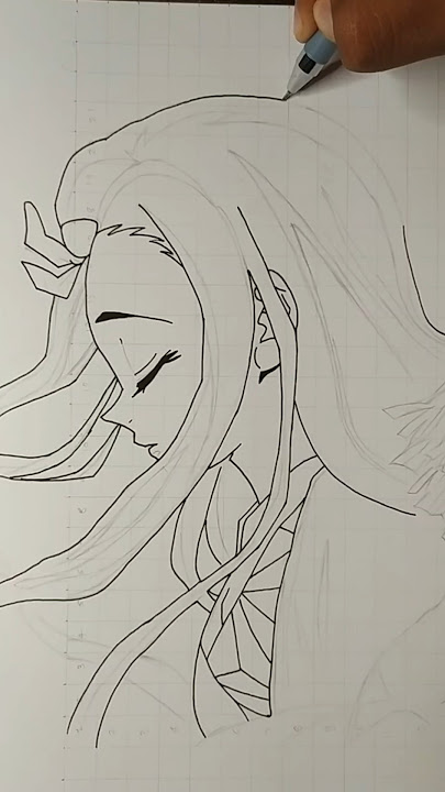 Nezuko , Zenitsu and Inosuke inking process | Demon Slayer..#demonslayer #infinitycastlearc #drawing