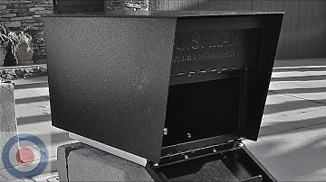 Heavy duty security mailbox installation