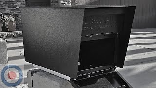 Heavy duty security mailbox installation