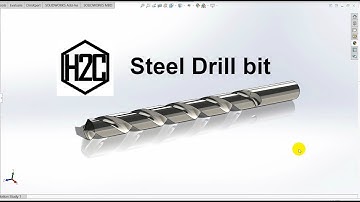 How to design Drill bit (Tool) || Solidworks Tutorial