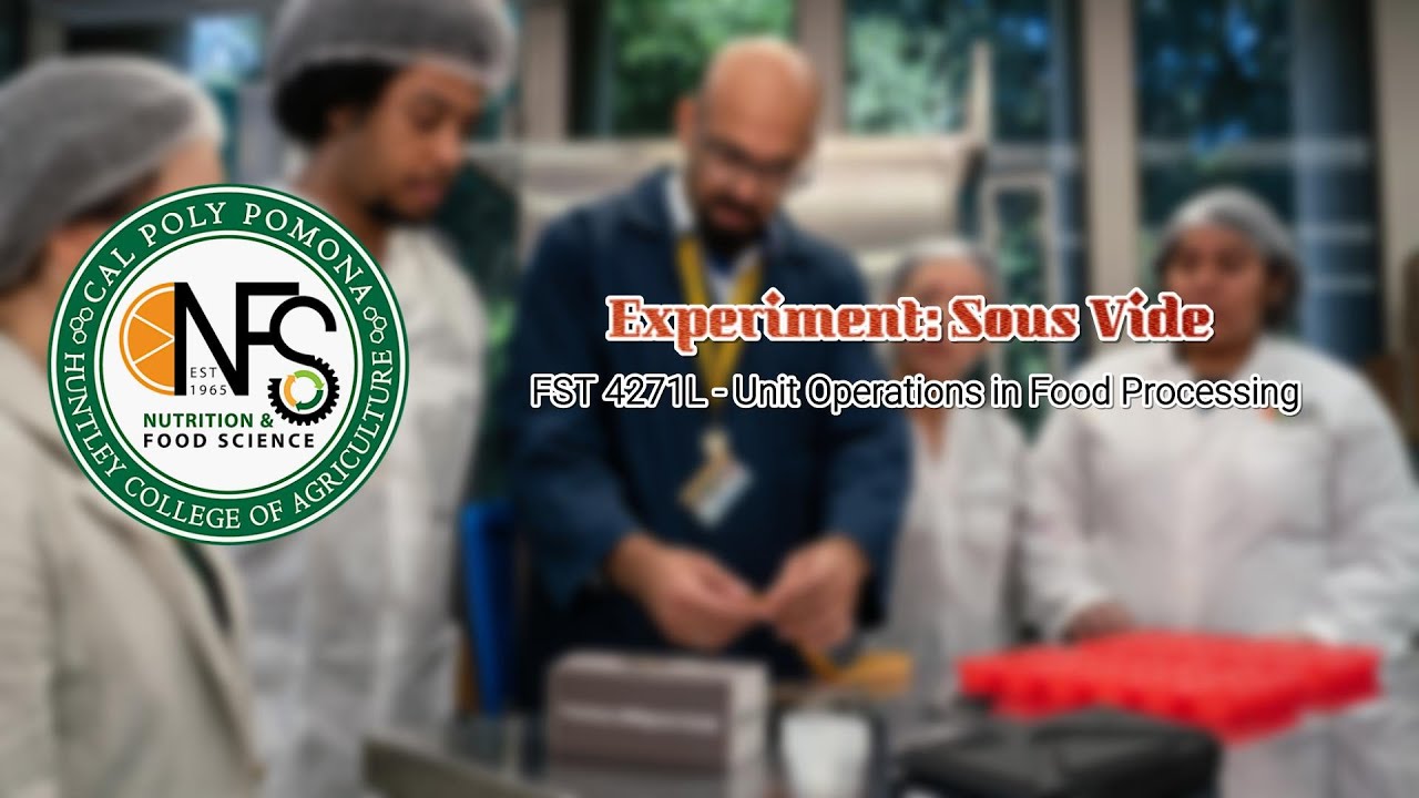 Sous Vide (FST - 4271L Unit Operations Food Processing Lab) - YouTube