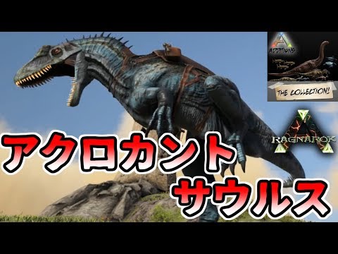 Ark Mod 29 相手が小さいほど強い獰猛恐竜 アクロカントサウルス をテイム致す Ragnarok Addition The Collection実況 Pc版 Youtube