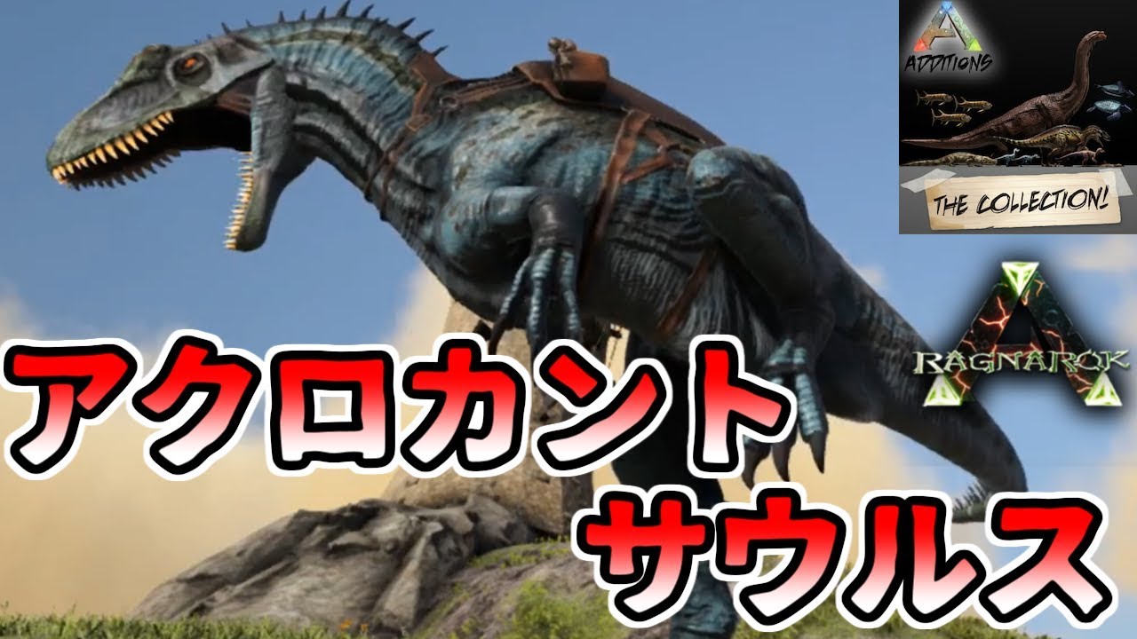 Ark Mod 29 相手が小さいほど強い獰猛恐竜 アクロカントサウルス をテイム致す Ragnarok Addition The Collection実況 Pc版 Youtube