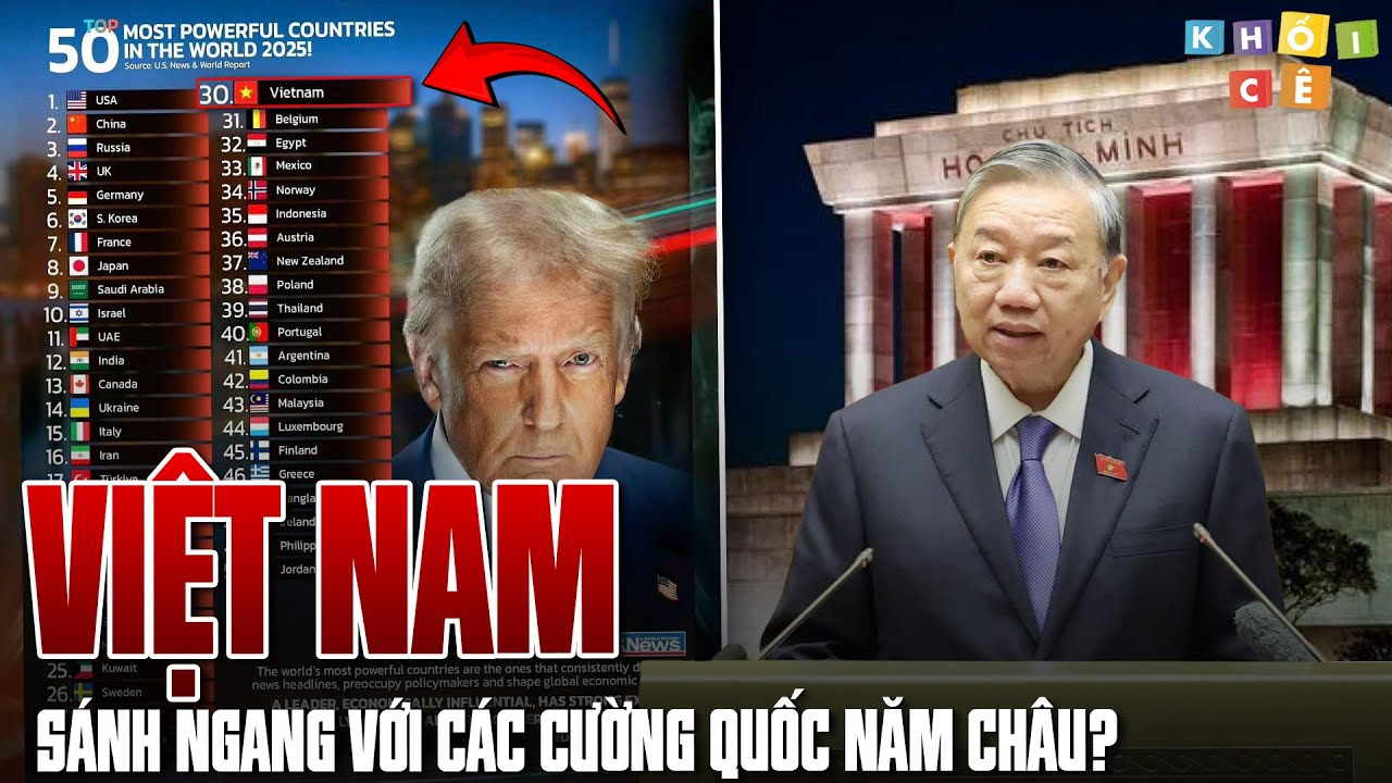 LỌT TOP 30 NƯỚC MẠNH NHẤT TOÀN CẦU, VIỆT NAM SẮP SÁNH VAI VỚI CÁC CƯỜNG QUỐC NHƯ MONG MUỐN CỦA BÁC?
