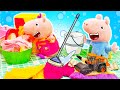 Свинка Пеппа – Джордж помогает с уборкой! Видео для детей про игрушки Свинка Пеппа на русском языке