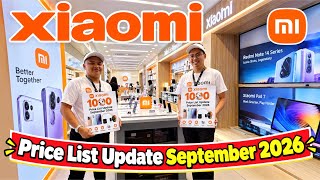 Xiaomi Price List Update September 2026 | Redmi Note 17 Series, Pad Series and Accessories 