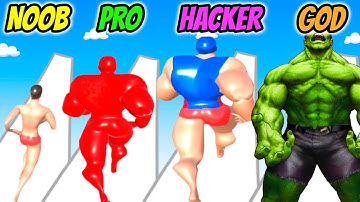 Muscle Race 3D - NOOB vs PRO vs HACKER vs GOD