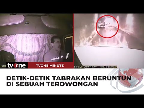 Mengerikan! Rekaman saat Detik-Detik Kecelakaan Beruntun Terjadi | tvOne Minute