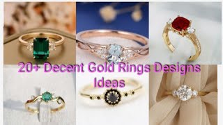 20+ Gold Rings Idea's || 2021 || The Glossy Life