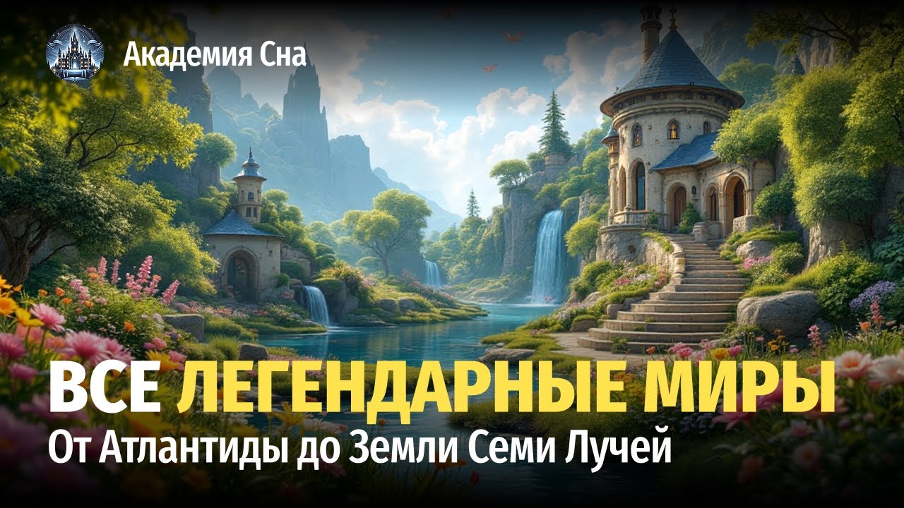 🌙 Лекция для сна 🦄 Все легендарные миры: От Атлантиды до Земли Семи Лучей 🦄