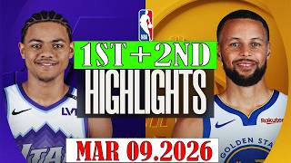 Utah Jazz Vs Den State Warriors 1St2Nd Qtr Mar 09.2025 Highlights Nba Highlight