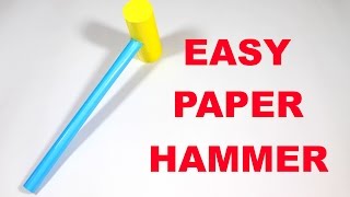 How to Make a Paper Hammer - Easy Tutorials
