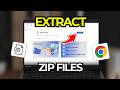 How To Download And Extract Compressed Zip Files Using Chrome Browser | Tutorial 2026
