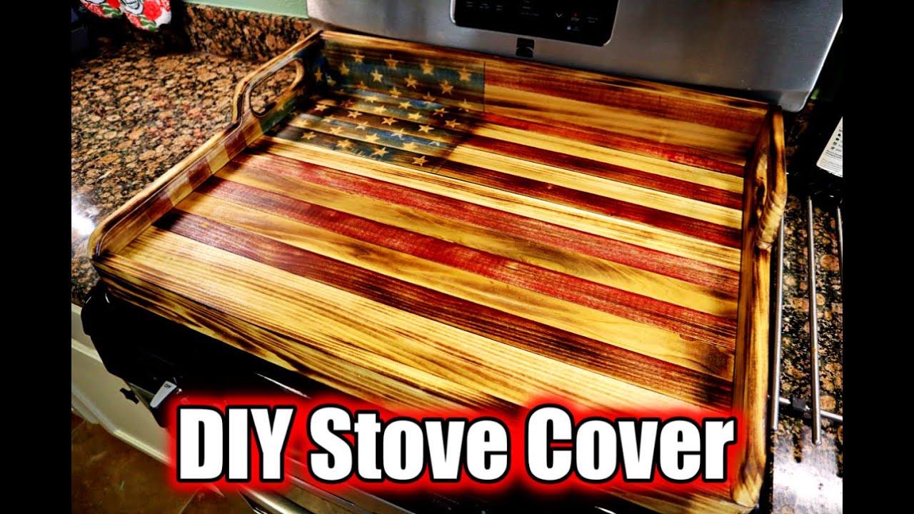 American flag noodle board/American flag stove cover/rustic