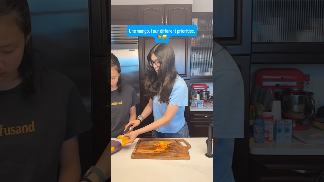 Be honest... who gets the best part in your house?😂🥭#funnyvideo #comedy #relatable #family