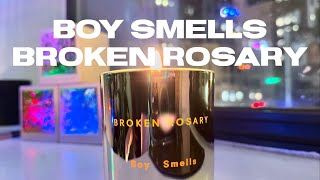 Boy Smells 2023 Holiday Collection Broken Rosary Scented Candle