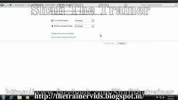 How to disable sleep mode in windows 7