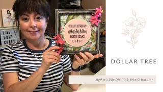 Diy Mother's Day Sign From The Dollar Tree Using Your Cricut