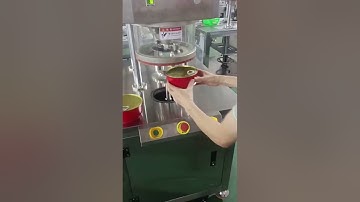 Vacuum Nitrogen Flushing food Tin Bowl Can Sealing Machine