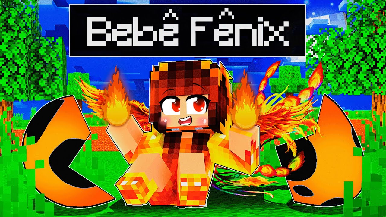 NASCI COMO UMA BEBÊ FÊNIX no Minecraft ◂Miika▸