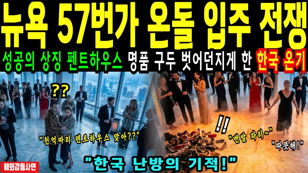 [해외감동사연] 뉴욕 57번가 최고급 펜트하우스가 한국 온돌을 선택한 진짜 이유