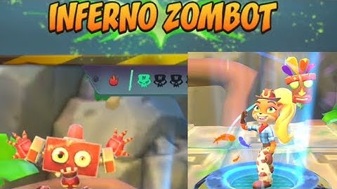 Crash Bandicoot: On the Run! Inferno Zombot Defeated! Jewel 197