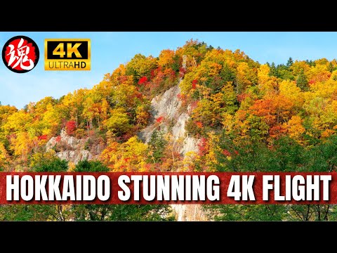 Stunning Autumn Aerials in Kamikawa, Hokkaido | 4K Drone Footage of Japan's Fall Beauty